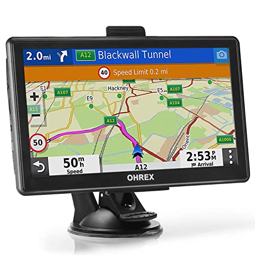 OHREX N800 GPS Navigator for Car with Bluetooth, 7” Truck GPS Commercial Drivers, 2026 Maps (Free Lifetime Updates), Semi ...