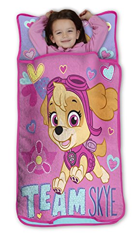 Paw Patrol Team Skye Toddler Nap-Mat Set - Includes Pillow and Plush Blanket – Great for Girls Napping During Daycare or P...