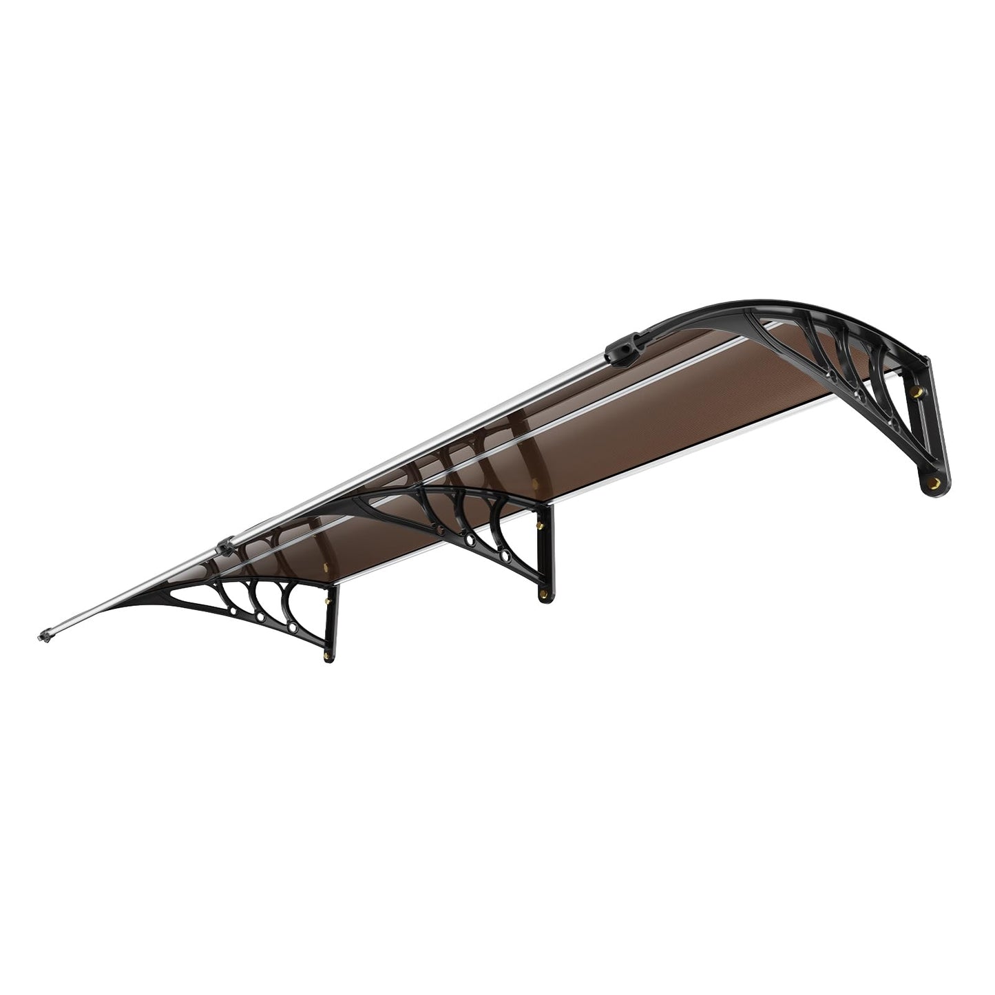 VEVOR Window Door Awning Canopy 78" x 38", UPF 50+ Polycarbonate Entry Door Outdoor Window Awning Exterior, Front Door Overhang Awning for Sun Shutter, UV, Rain, Snow Protection, Hollow Sheet