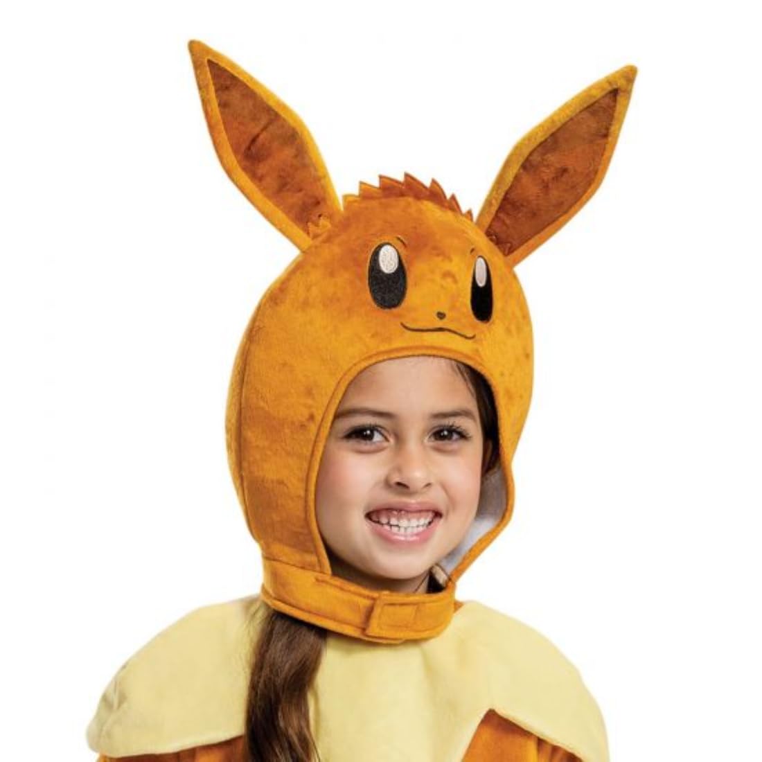 Disguise Eevee Costume for Kids, Official Pokemon Costume Hooded Jumpsuit, Toddler Size Medium (3T-4T)