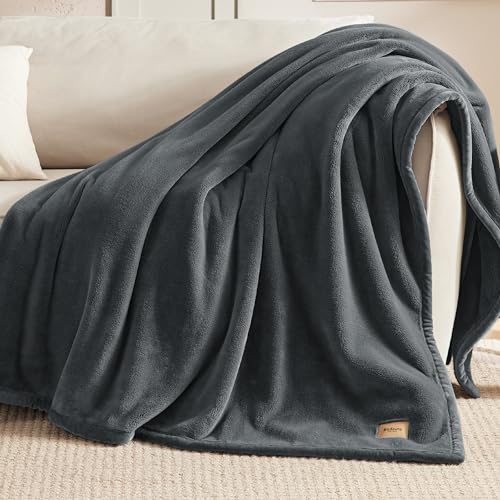 Bedsure Thick Heavy Warm Blankets for Winter, Soft Fleece Twin Blanket for Bed, GentleSoft Cozy Fluffy Thick Winter Christ...