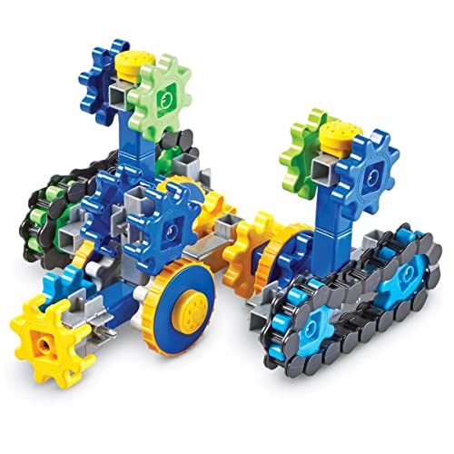 Learning Resources Gears! Gears! Gears! Treadmobiles Building Set, STEM Toys, Develops Early Engineering Skills, 108 Piece...