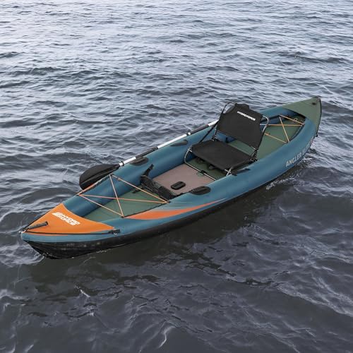 Hydro-Force Angler Elite X1 Inflatable 1-Person Fishing Kayak Set 12'6"