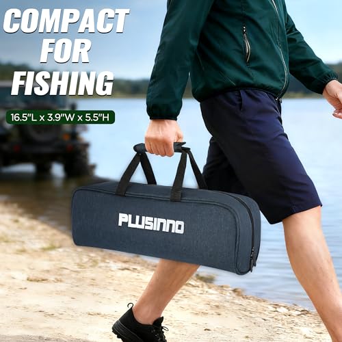 PLUSINNO Fishing Rod and Reel Combo,Fishing Pole,Telescopic Fishing Rod Kit with Spinning Reel, Telescopic Fishing Pole wi...