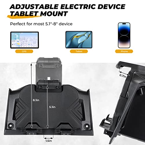 KEMIMOTO Electric Device GPS Mount Storage Box Compatible with 2019-2023 Polaris RZR XP 1000 XP Turbo Accessories RZR Tabl...