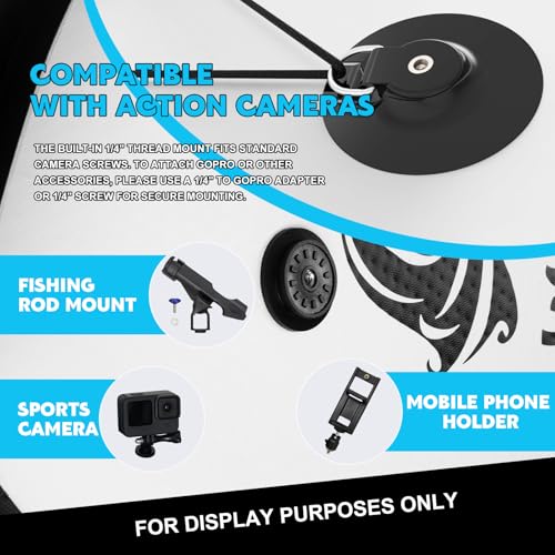 InnoExpo Inflatable Stand Up Paddle Boards with Premium Accessories, Wide Stable SUP Paddle Board Design, Non-Slip Comfort...