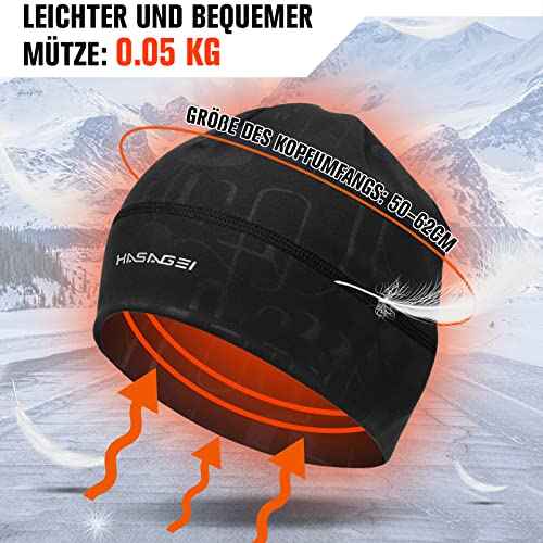 Skull Caps Beanies for Men & Women, Elastic Thermal Running Hat, Windproof Cycling Cap Helmet Liner Soft Beanie Hat