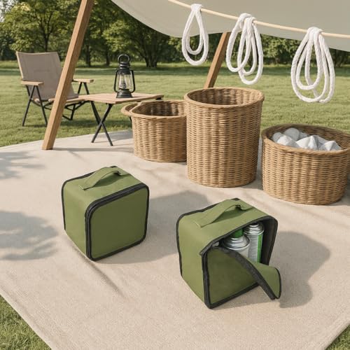Outdoor Camping Cookware Storage Bag - Portable Handheld Organizer for Grill Pans, Utensils, and Kitchen Tools - Durable C...