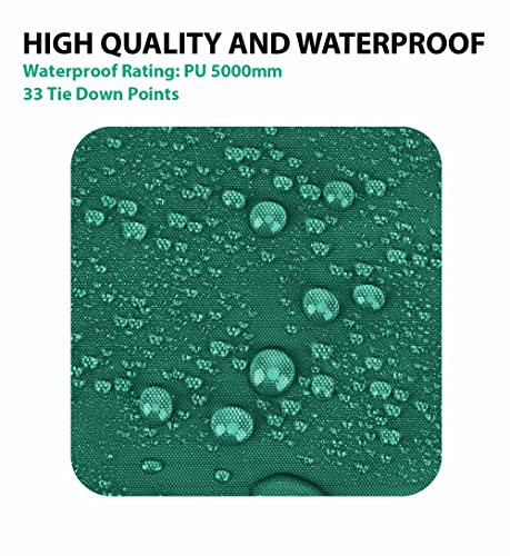 Gold Armour Rainfly Tarp Hammock, Premium 14.7ft/12ft/10ft/8ft Rain Fly Cover, Waterproof Ultralight Camping Shelter Canop...
