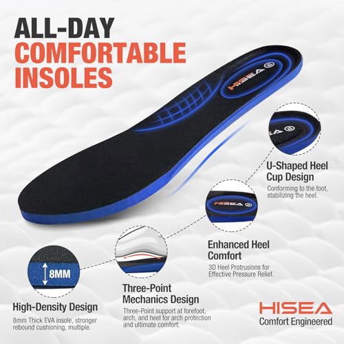 HISEA Men's Deck Boots Waterproof Ankle Rain Boots Neoprene Saltwater Fishing Boot Outdoor