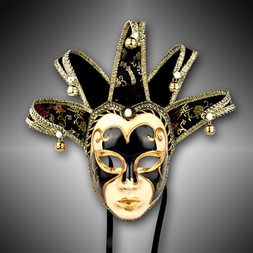YU FENG Venetian Comedy Mask Exquisite Decoration Jester Masks for Party Holloween