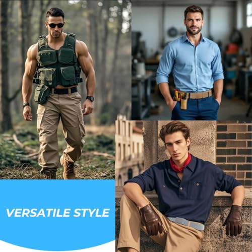 Nylon Belts for Men Military Tactical Slide Plastic Buckle Belt Adjustable No Holes Canvas Web Belt Outdoor