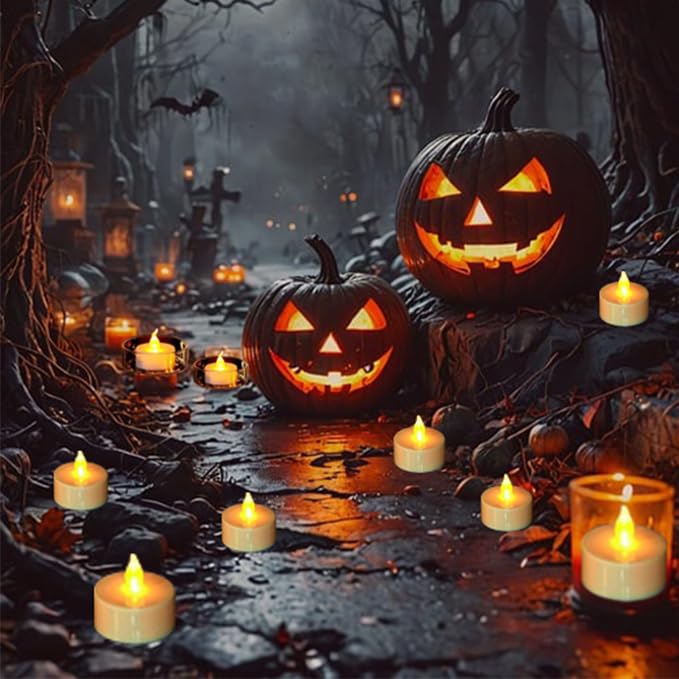 Boakboary Tea Lights Flameless Battery Operated Candles-200Pack LED Flickering Votive Candle Long Lasting 200 Hours, Realistic and Bright for Seasonal Festive Celebrations Decoration (Warm Yellow)