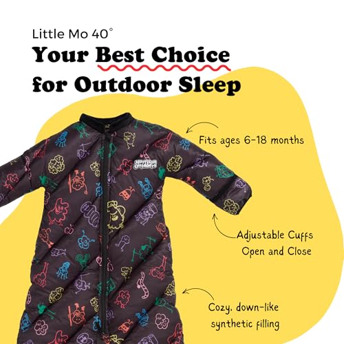 Morrison Outdoors Little Mo 40° Baby Sleeping Bag (6-18 Months) The Camping Sleeping Bag for Babies and Toddlers with Adju...