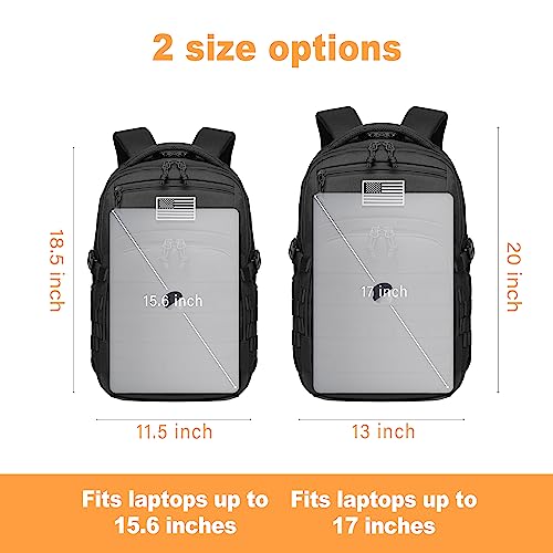 Wotony Military tactical backpack, backpack for men black small tactical assault bag