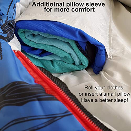 Adventure Theme Kids Sleeping Bag and Kids Tent Bundle