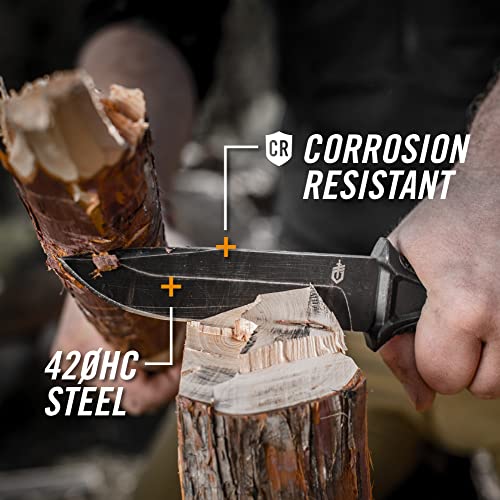 Gerber Gear StrongArm - Fixed-Blade Camping & Hunting Knife with Striking Pommel & Sheath - Premium Survival Gear - Made i...