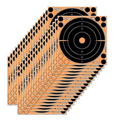 EZ-Aim Adhesive Splash Technology Shooting Targets, Bullseye/Handgun Trainer/Sight-in-Grid/Gun - Rifle - Pistol - Airsoft - BB Gun - Air Rifle