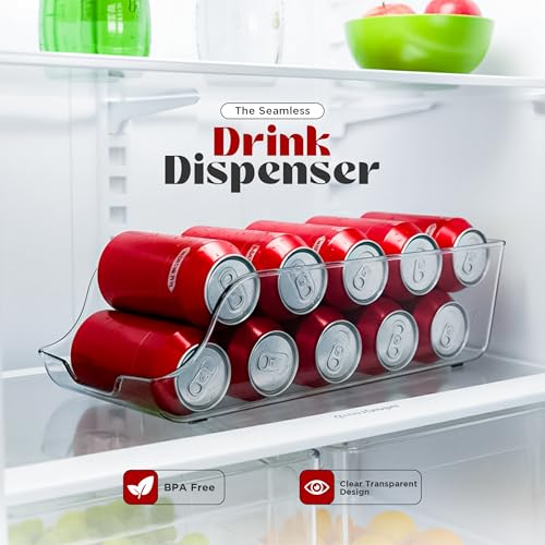 Utopia Kitchen Soda Can Organizer and Dispenser for Refrigerator/Pantry - Durable Can Storage Organizer Fridge & Kitchen O...