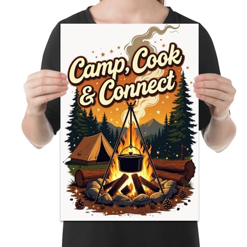 Rustic Camping Adventure - Nature Lover - 13x19 Poster Print - Cozy Outdoor Decor
