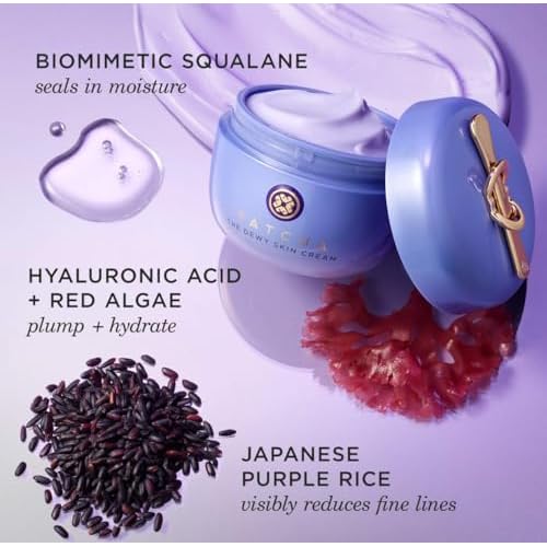 TATCHA The Dewy Skin Cream | Rich Face Cream to Hydrate, Plump and Protect Dry and Combo Skin, 50 ml | 1.7 oz