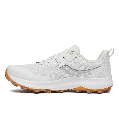 Saucony Men's Peregrine 14 Hiking Shoe, Fog/Gum, 7