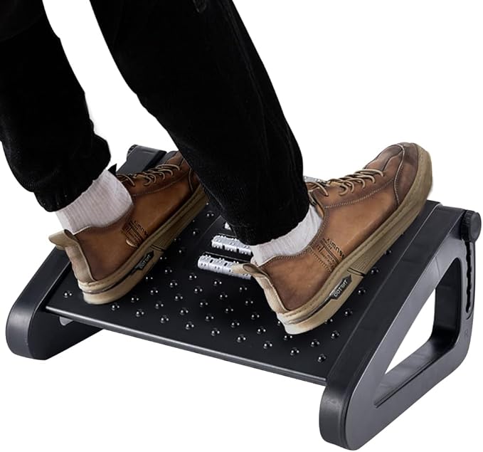 CasaZenith Foot Rest, Six Heights Adjustable Foot Rest for Under Desk at Work, Ergonomic Foots Stool for Under Office Desk...