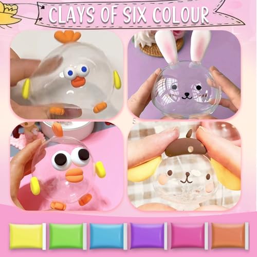 BENWIL 6 PCS Nano Tape Bubble Bubbles Kit for Kids with Box, Squishy Maker Making Kit, Birthday Gifts for 4 5 6 7 8 9 10 Y...