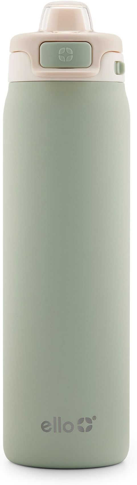 Ello Pop & Fill Stainless Steel Water Bottle with Quick Fill Technology, Double Walled Vacuum Insulated Metal, Leak Proof ...