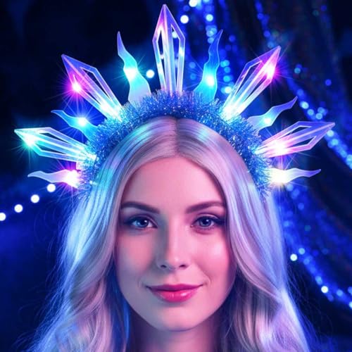Yean Light Up Headbands Led Headband Party Hair Accessories for Women and Girls