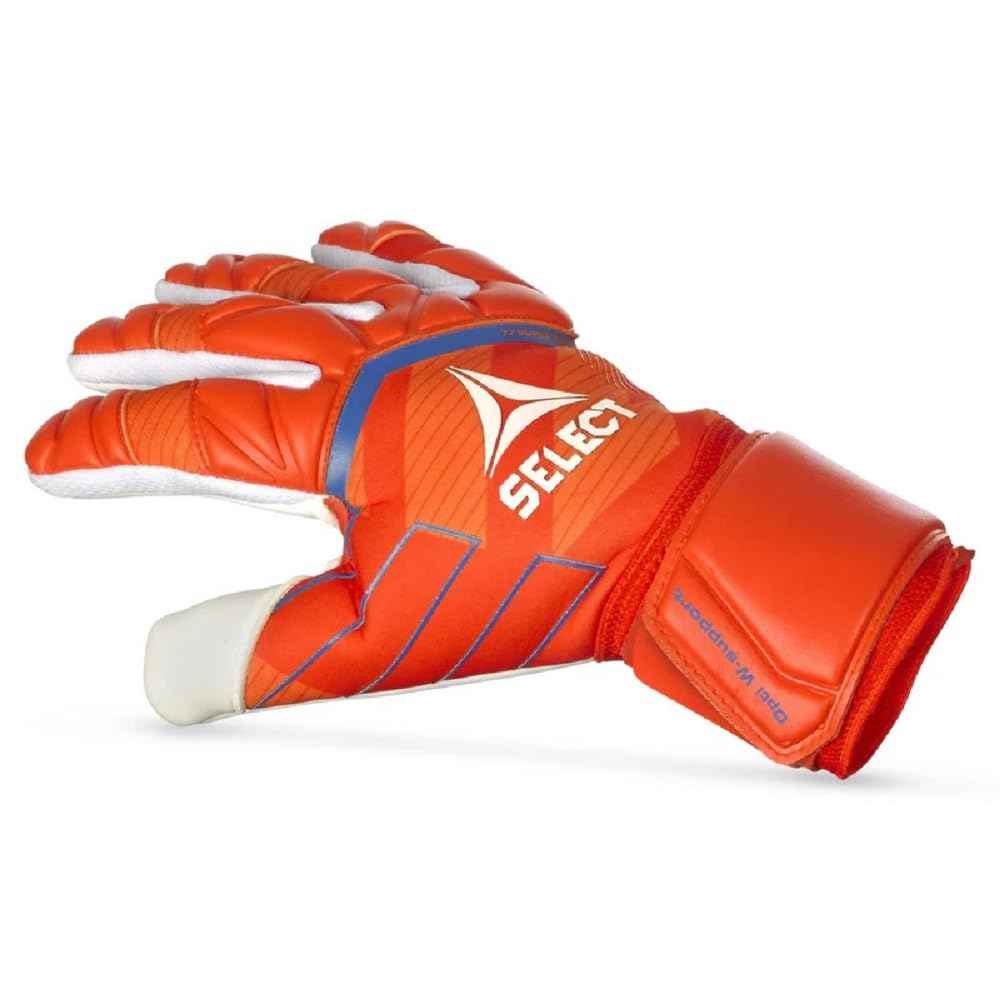 SELECT 77 Super Grip Goalkeeper Gloves, Orange/White V24, Size 10