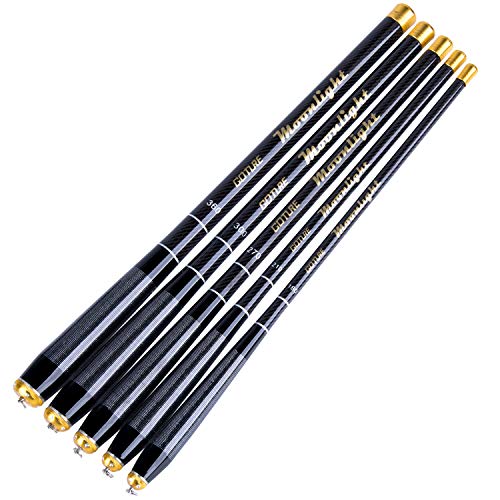Goture Telescopic Tenkara Fishing Rod Collapsible Crappie Rods 1 Piece Portable Hand Fishing Poles Carbon Fiber Stream Ult...