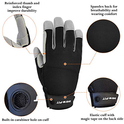 Intra-FIT Climbing Gloves, Lightweight, Breathable, Perfect for Rock, Tree, Wall, Mountain, Climbing