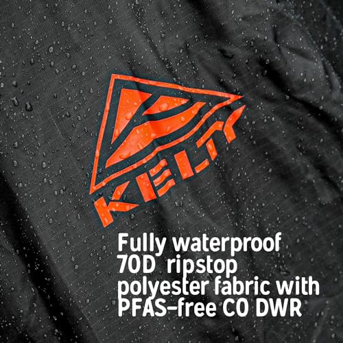 Kelty Backpack Rain Cover, Water Proof Cover for Hiking and Backpacking Packs 30 to 105 Liters, Elastic Cinch, Integrated ...