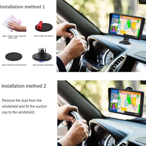 GPS Navigator for Car, Truck GPS 9 Inch Touch Screen, Latest 2025 Maps for Car GPS, RV GPS Support Voice Turn-by-Turn Guid...