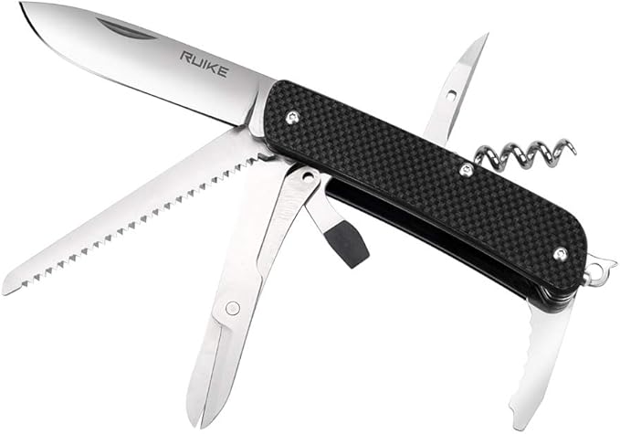 Ruike Small Camping Knife Lightweight Folding EDC Survival Utility Knives Grade Tactical Pocket Knife with Clip Mens Women...
