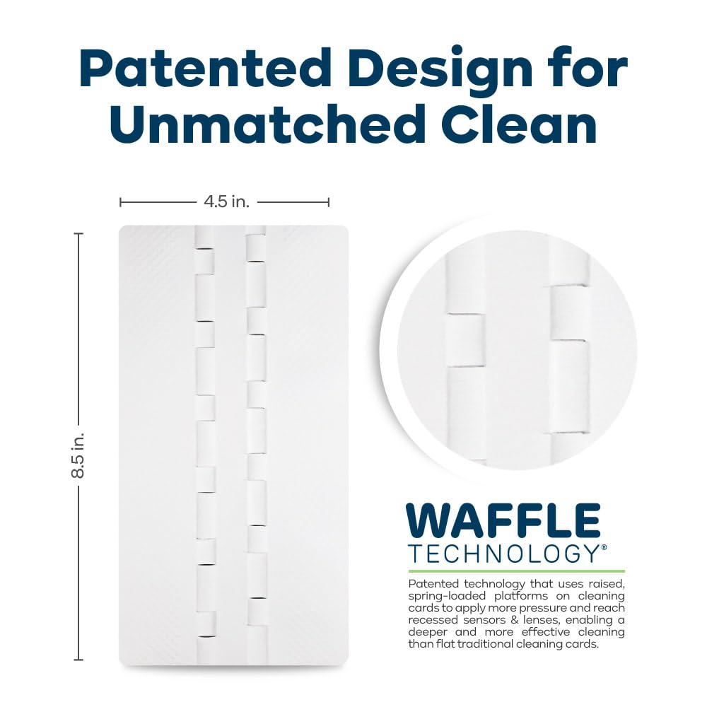 Kicteam - Waffletechnology Cleaning Cards For Desktop & Mobile Document Scanners (15 Cards) - Presaturated With Wondersolvent -