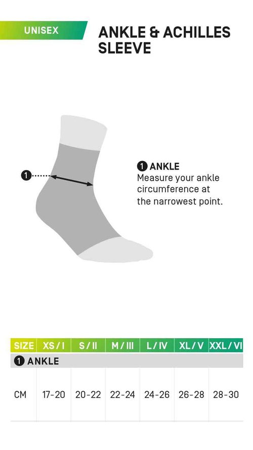 CEP Max Support Ankle Sleeve, Black/White, Unisex, M