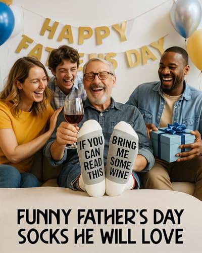 Funny Wine Socks for Women - Wine Gift for Women and Men. Soft Cotton Material for All-Day Comfort - Ideal for Birthdays, ...