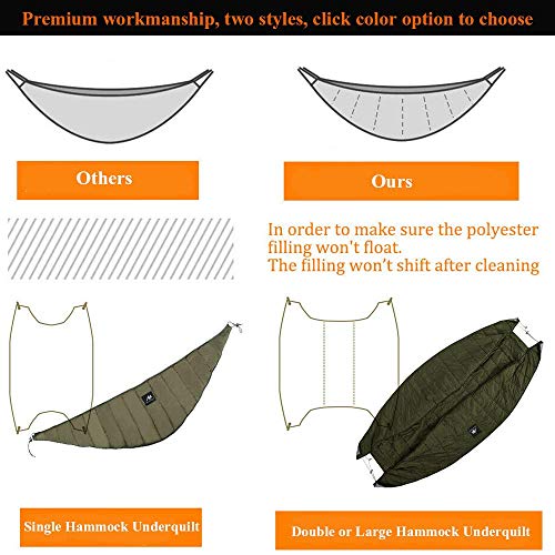 AYAMAYA 4 Season Backpacking Tent and Double Hammock Underquilt