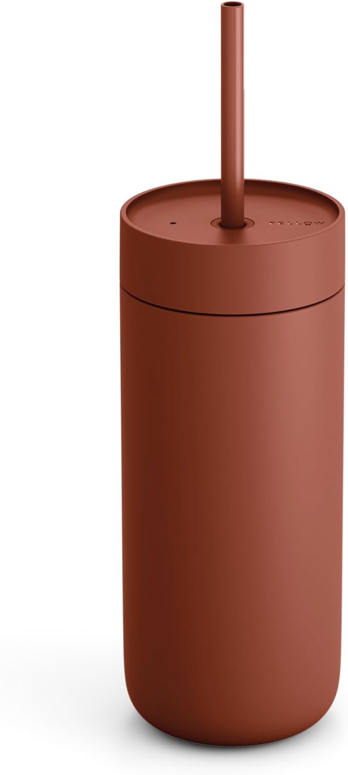 Fellow 16 oz Carter Cold Travel Mug for Water, Iced Tea, Coffee, Smoothies, Iced Coffee & more - Stainless Steel Vacuum-In...