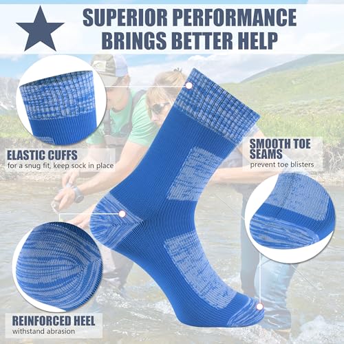 Agdkuvfhd Waterproof Socks Neoprene Unisex Warm Breathable Outdoor Sports Hiking Fishing Wading Crew/Ankle Socks