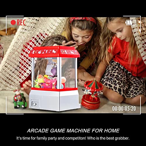 Claw Machine for Kids Toy Mini Arcade Machine Candy Grabber Prize Dispenser Vending Machine Arcade Game Machines for Home ...
