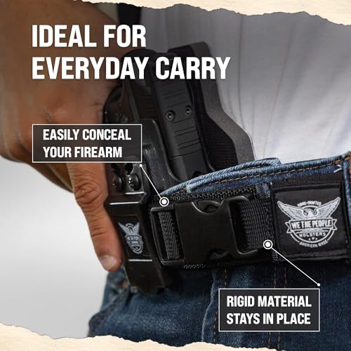 We The People Holsters - Raven - Low Profile Gun Belt - Tactical Gun Belt for Concealed Carry