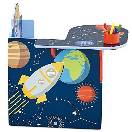 Delta Children Space Adventures Chair Desk with Storage Bin - Ideal for Arts & Crafts, Snack Time, Homeschooling, Homework...