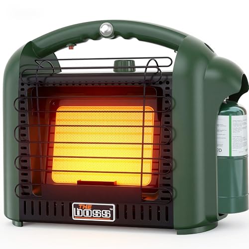 THE BOSS Propane Heater for Patio, 12000 BTU Portable Heater Outdoor Use Propane, Outdoor Space Heater for Camping