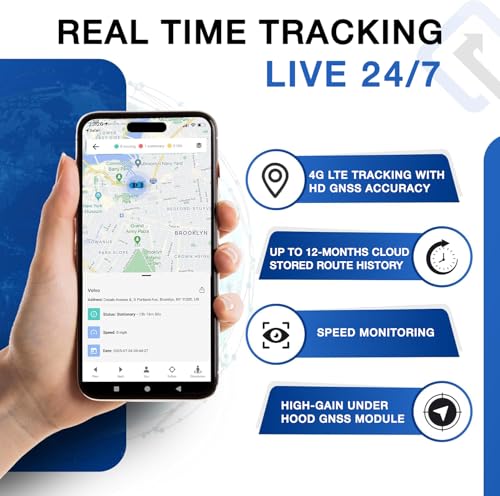 REWIRE SECURITY DB2-4G GPS Tracker for Vehicles – Real-Time Vehicle Tracking Device for Car, Van, Motorhome | Easy Battery...