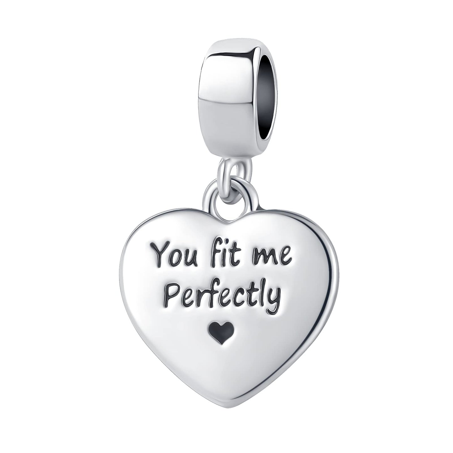 DWJSu Puzzle Piece Autism Awareness Enamel ASD Heart Bead Charms Compatible with Pandora Charm Bracelet Necklace for Women