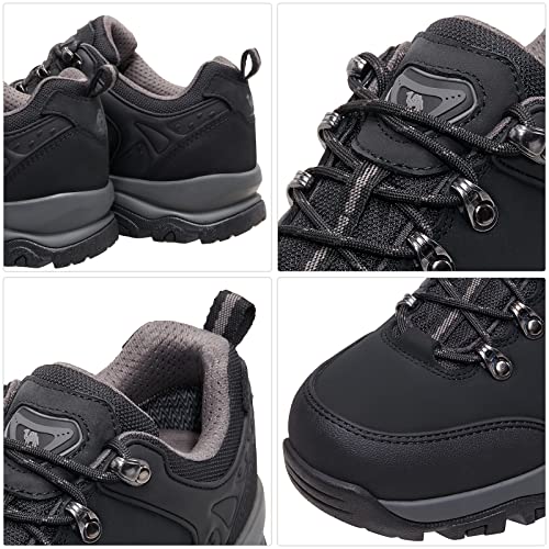 CAMEL CROWN Hiking Shoes Men Trekking Shoe Low Top Outdoor Walking Waterproof Leather Trail Sneakers