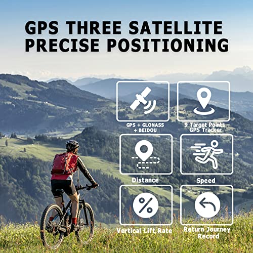 Altimeter GPS Digital Waterproof Outdoor Altitude Pre-Warning Remind Compass Stopwatch Sports -Barometer Weather Forcast P...